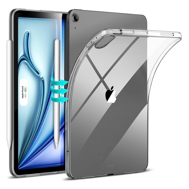 Tablettok iPad Air 8 (2026, M4, 11 coll) készülékkel kompatibilis - XPRO átlátszó szilikon tablet tok