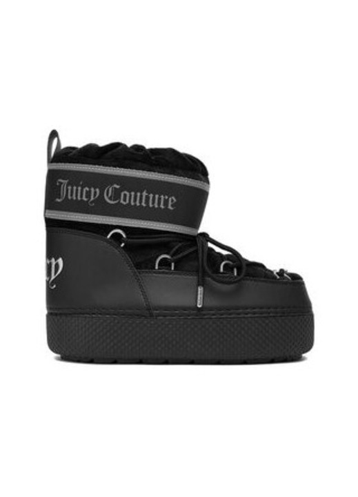 Cizme dama Juicy Couture, negru, tesatura, rotund