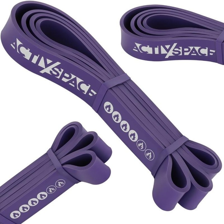 Ластична лента Power Band ACTIV/SPACE, 16-40 кг, 208 см, виолетова