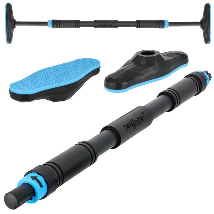 Bara de tractiuni reglabila ACTIV/SPACE, 70-100cm, 180kg, negru-albastru