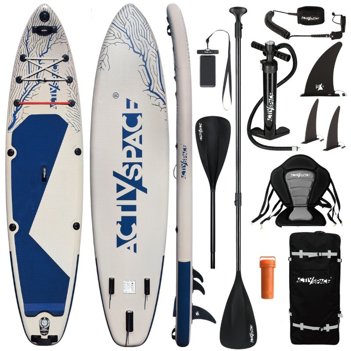 Set placa si accesorii pentru windsurf, Activ Space, 220kg, Multicolor