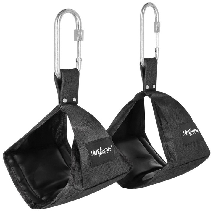 Activ Space fitnesz kiegészítő készlet, fekete, 2x fogantyú, 37x19x5cm