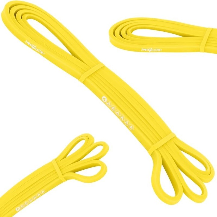 Ластична лента за упражнения, ACTIV SPACE, 2-6 кг, 208x6.4мм, жълта