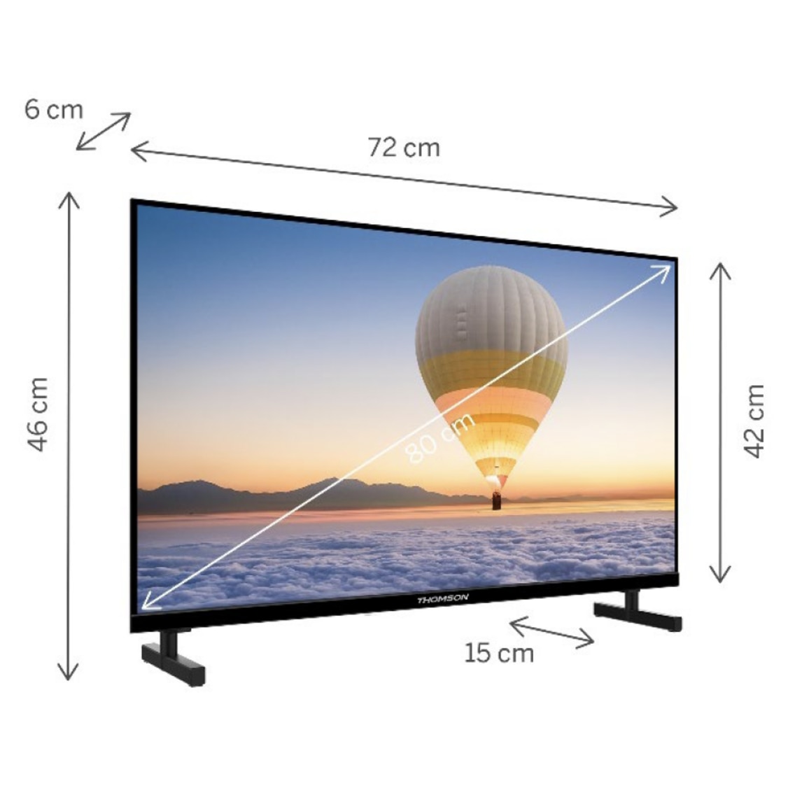 Televizor Thomson DLED 32HT2S15, 81cm, Smart TV