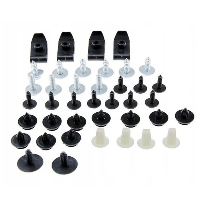 Set cleme (clipsuri, elemente de fixare) pentru scut motor Unbranded pentru Toyota Avensis T250