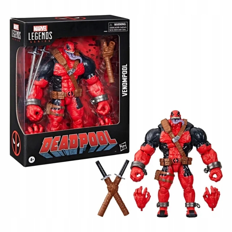 Figurina de colectie Hasbro Marvel Legends Venompool, 15cm, set cu