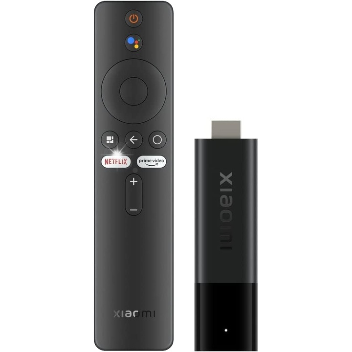Xiaomi TV Stick 4K, 4K Ultra HD, Dolby Atmos, negru, 106.8x29.4x15.4mm
