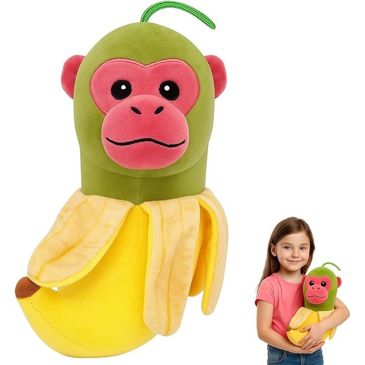 Jucarie de plus Brainrot, 25 cm, Tung Tung Tung Sahur, pentru copii