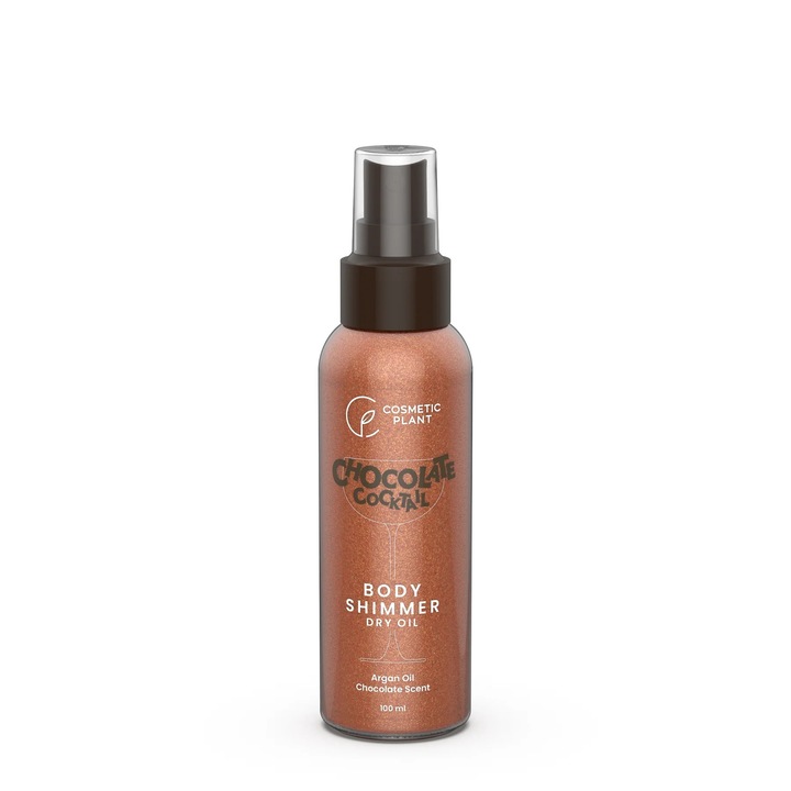 Козметично олио за тяло, Cosmetic Plant, Chocolate Cocktail, натурално, стъклена бутилка