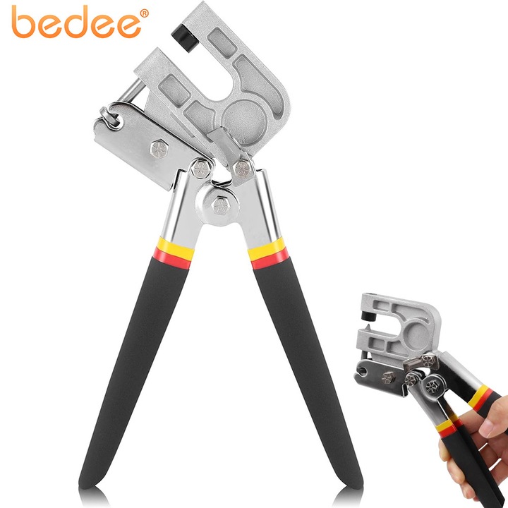 Клещи за кримпване на метал, Bedee, 75x263мм, от алуминиева сплав, лесна употреба с една ръка