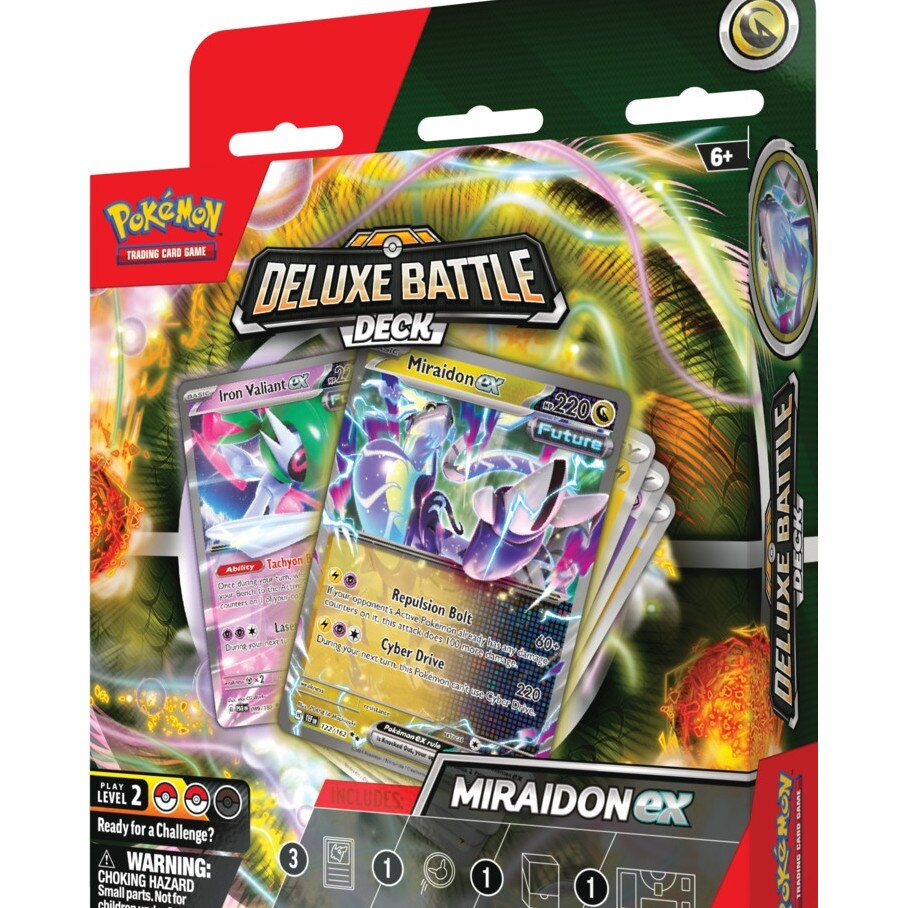 ULTRA COMA CD nada cambia Battlescardセット Carti de joc Pokemon TCG Deluxe Battle Deck Miraidon ex, 60 carti