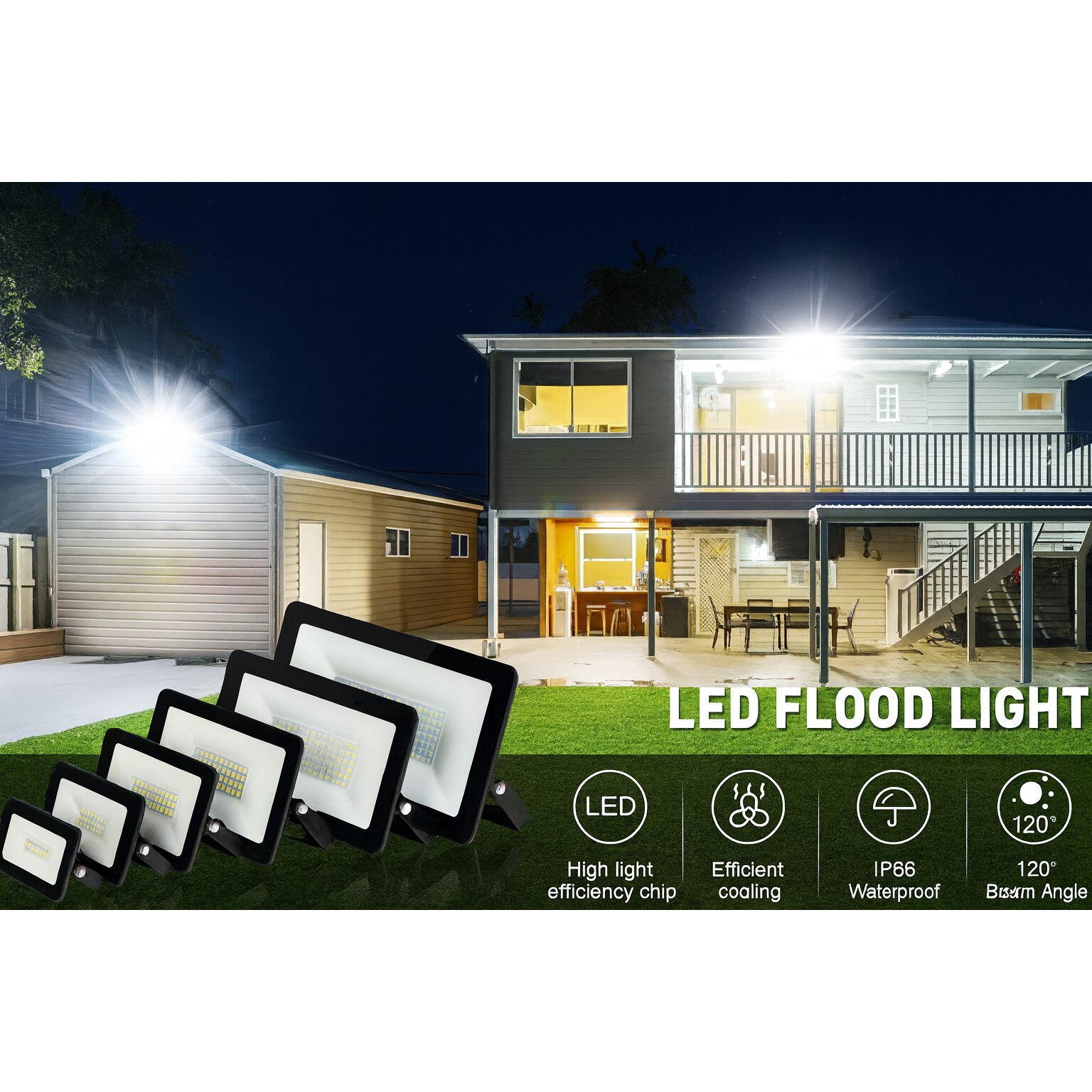 Led Model 13500 Proiector LED Profesional, 150W, 13500 lm, SLIM, lumina rece - 6500K ...