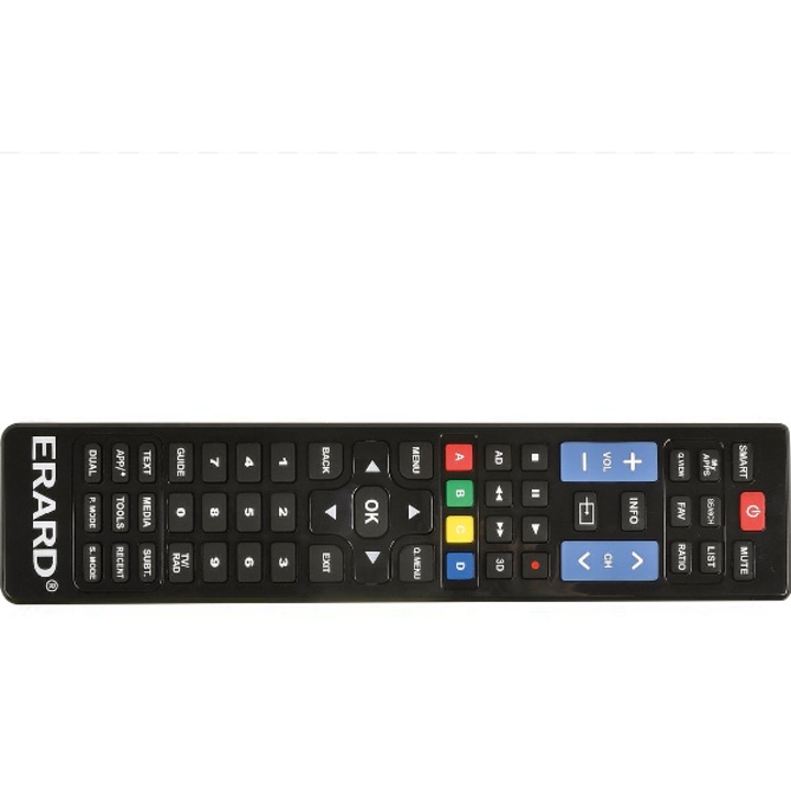 Erard univerzális távirányító TV/audio/videóhoz, Samsung-kompatibilis, ergonomikus kialakítás