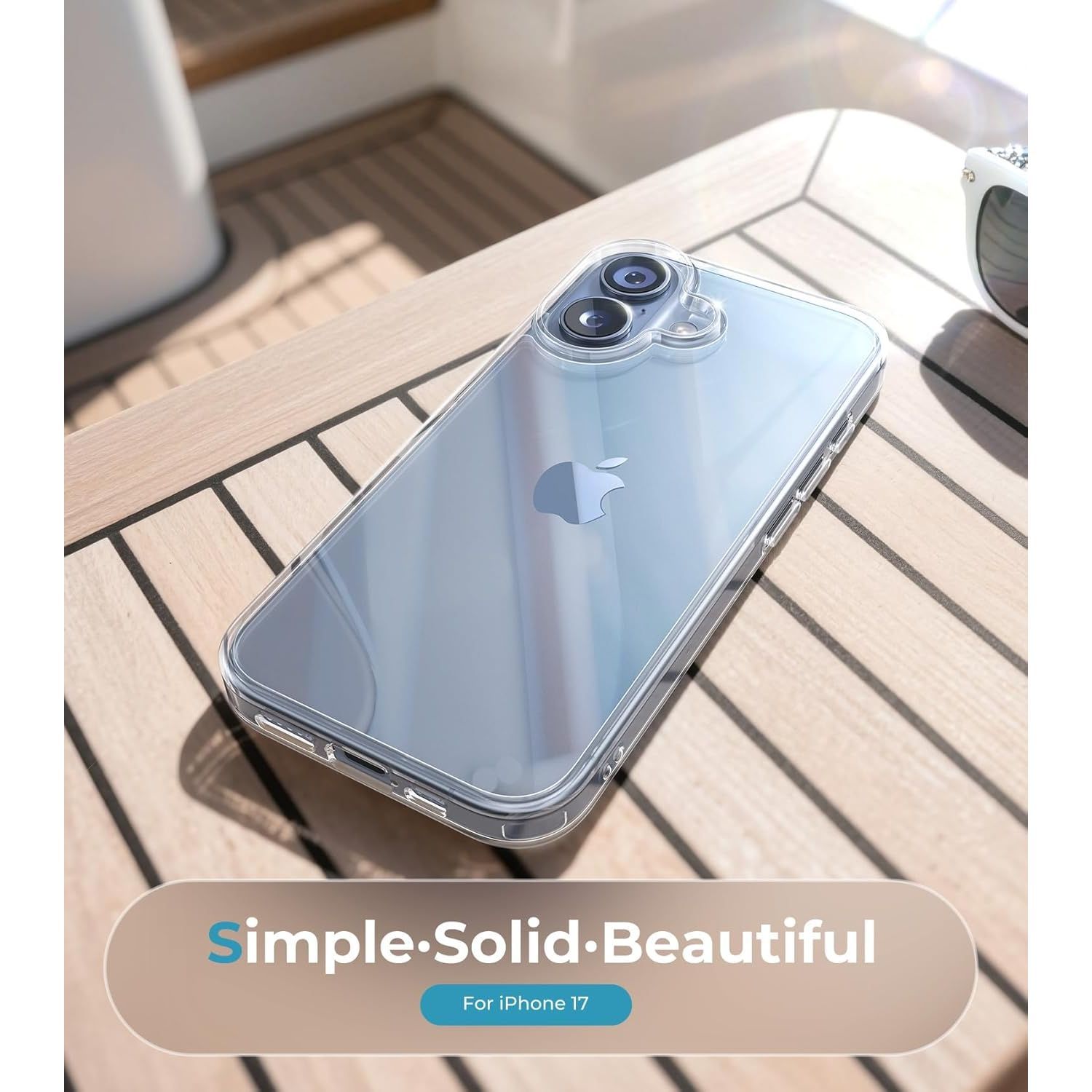 Husa pentru iPhone 17, Transparenta Crystal Clear, Protectie Militara Antisoc, Rezistenta la Ingalbenire, Bumper Ranforsat