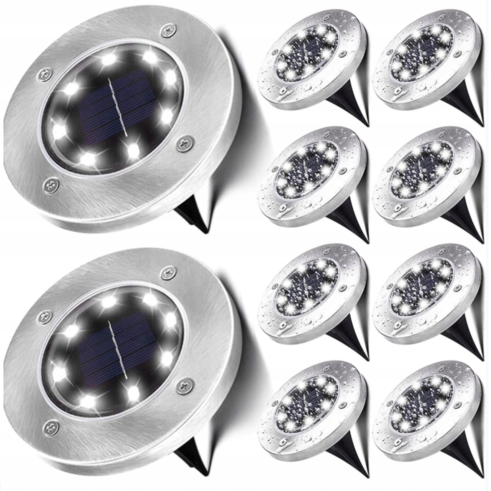 Solare Gradina Set 10 lampi solare de gradina cu LED, Forever Speed, lumina alba rece ...