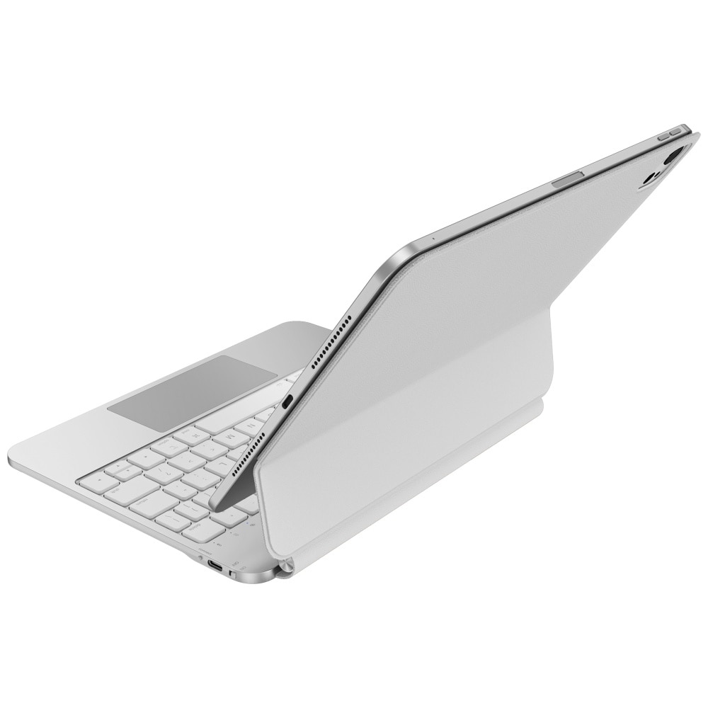 Husa cu tastatura UNIQ Venno Pro compatibila cu iPad Air 11 inch 2024 /2025 / iPad Air 10.9 inch 2022/2020, Alb