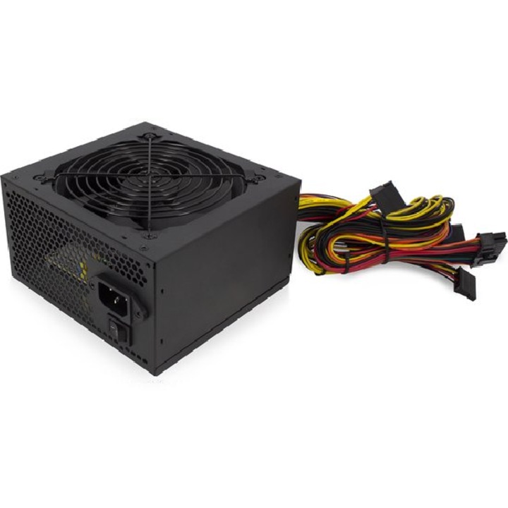 Sursă de alimentare ATX Eminent 600W, 3xSATA, PPFC, v3.1