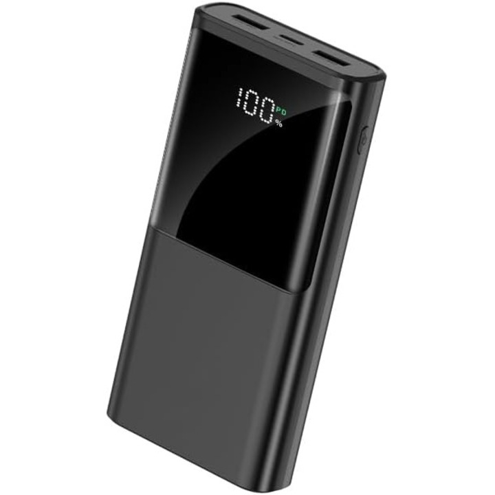 Външна батерия 20000 mAh, Bedee, PD 22.5 W Бързо зареждане QC 3.0 USB C, за мобилен телефон с LED дисплей, Съвместима с iPhone 11/12/13/14/15/16, iPad, Samsung
