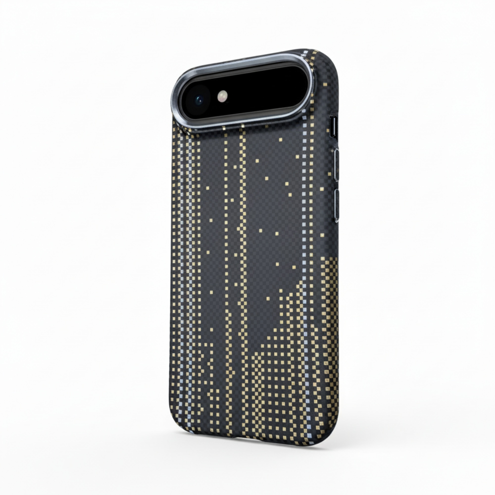 Husa Premium VibeXo pentru iPhone Air, Policarbonat, Efect fosforescent, Compatibil cu functie MagSafe, Ultra Slim, Neagra