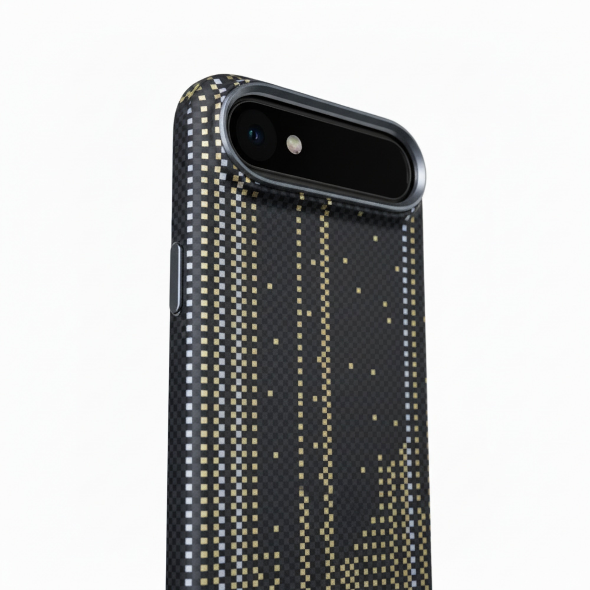 Husa Premium VibeXo pentru iPhone Air, Policarbonat, Efect fosforescent, Compatibil cu functie MagSafe, Ultra Slim, Neagra