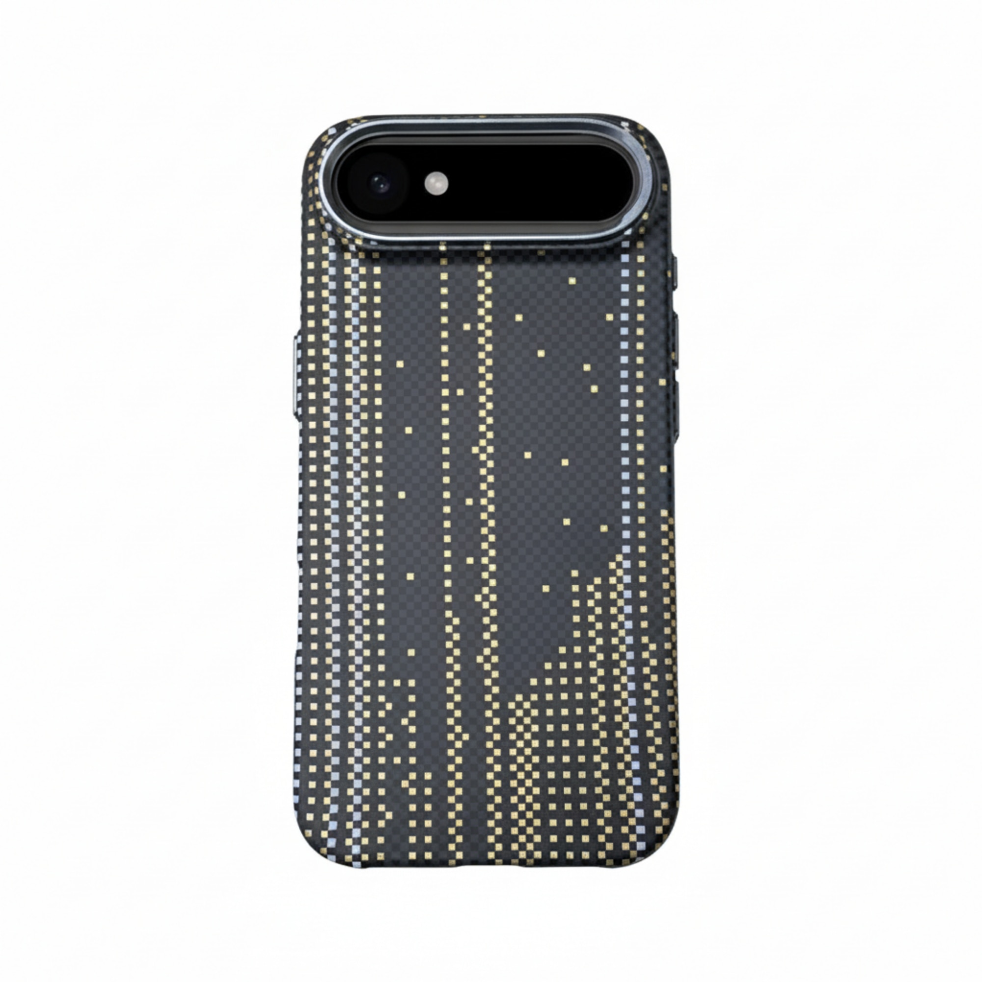Husa Premium VibeXo pentru iPhone Air, Policarbonat, Efect fosforescent, Compatibil cu functie MagSafe, Ultra Slim, Neagra