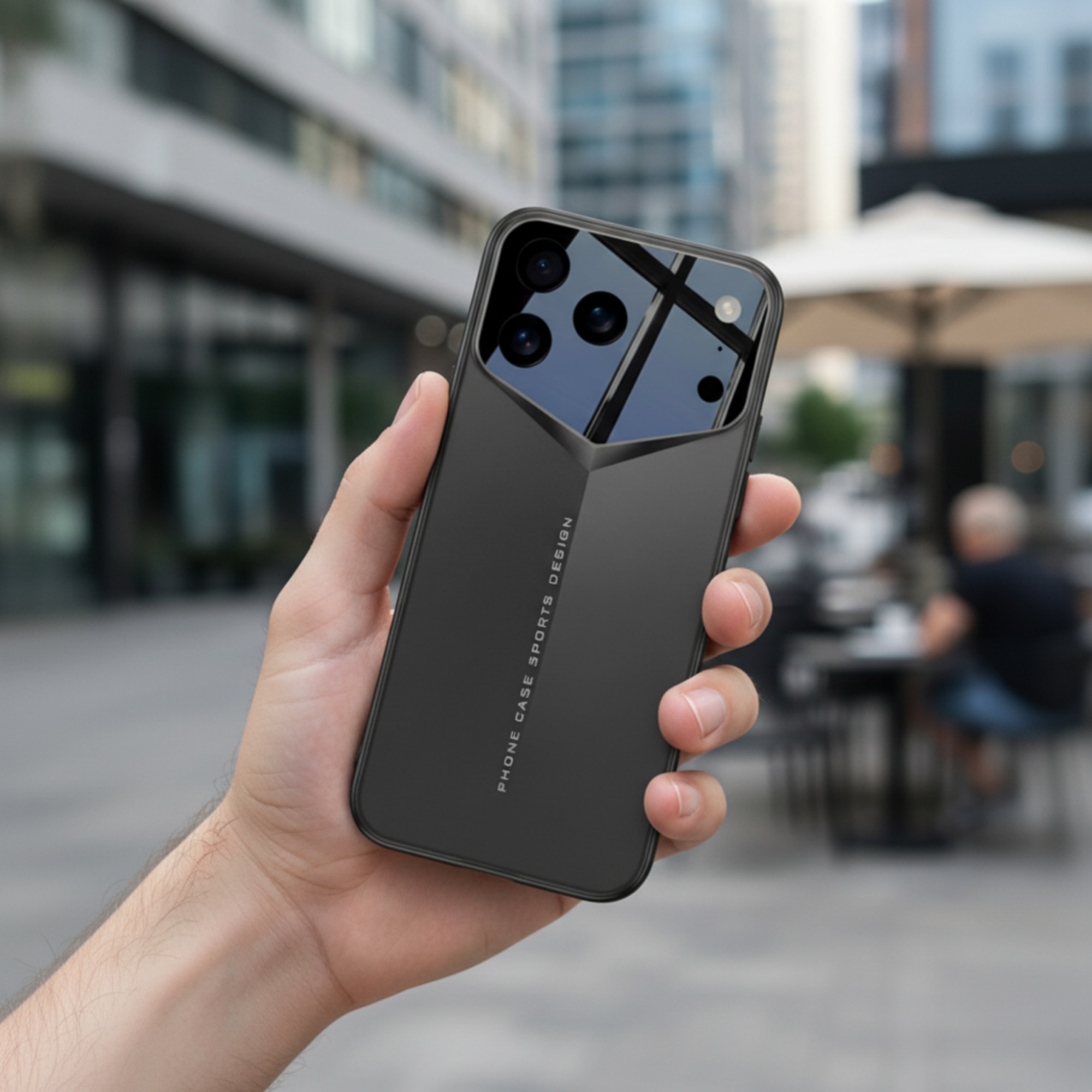 Husa Premium VibeXo pentru iPhone 17 Pro, Policarbonat Dur, Anti-soc, Mata, Ultra Slim, Protectie Spate, Neagra
