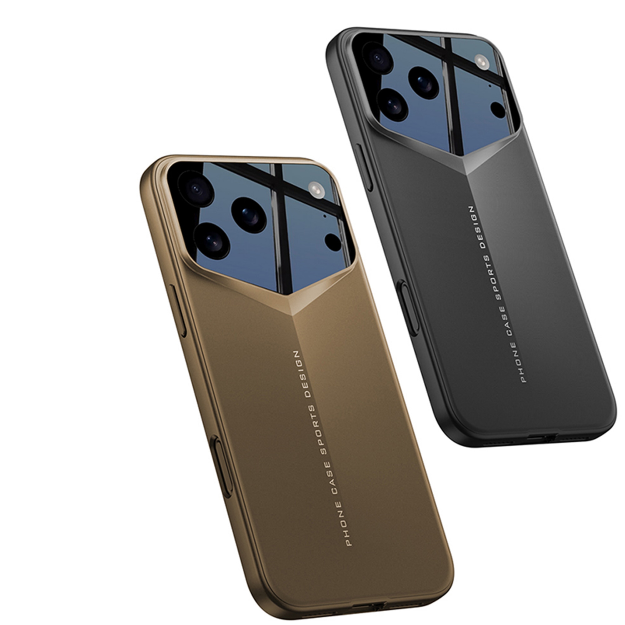 Husa Premium pentru iPhone 17 Pro, Policarbonat Dur, Anti-soc, Mata, Ultra Slim, Protectie Spate, Auriu Desert (Desert Gold)