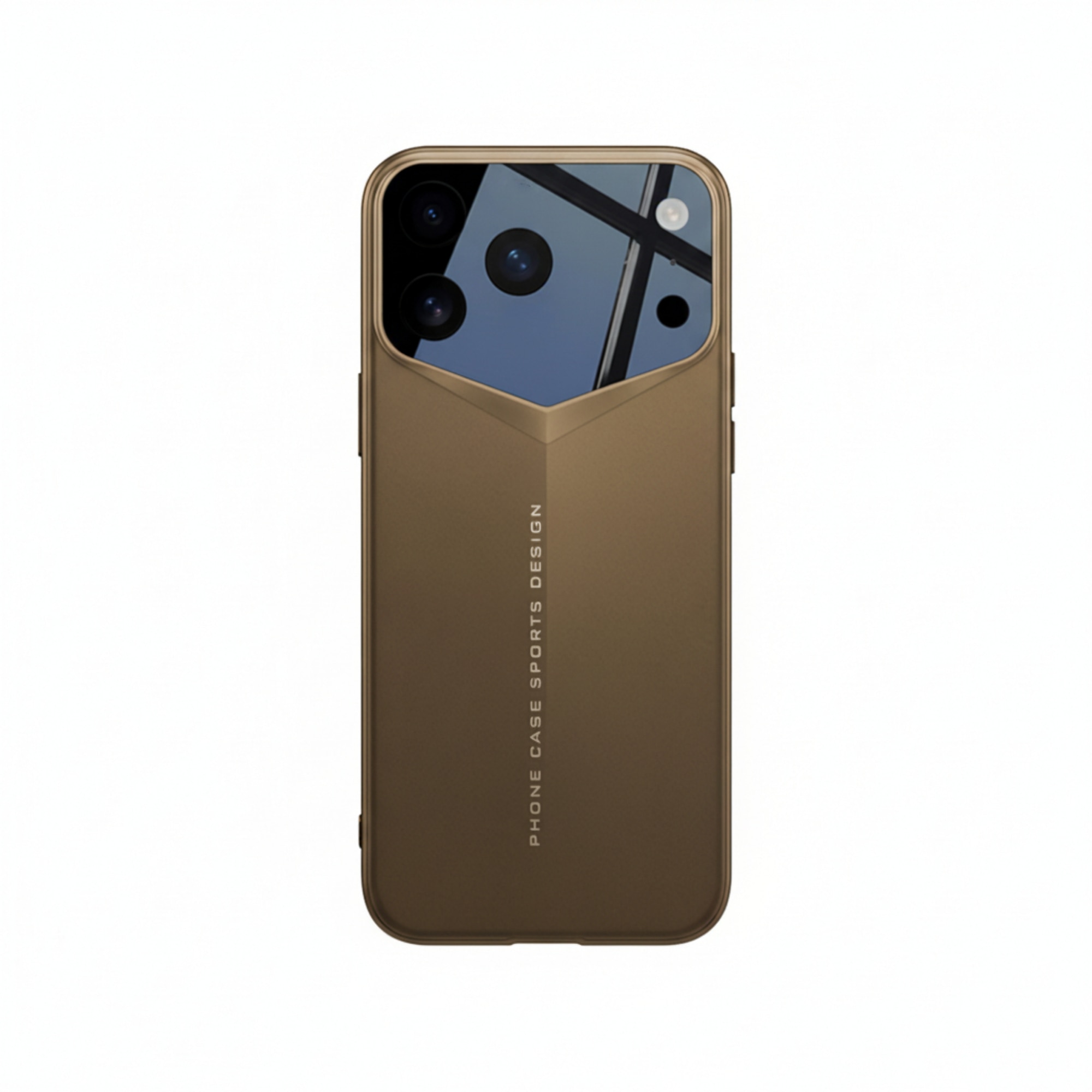 Husa Premium pentru iPhone 17 Pro, Policarbonat Dur, Anti-soc, Mata, Ultra Slim, Protectie Spate, Auriu Desert (Desert Gold)