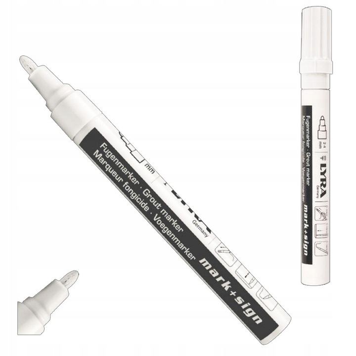 Marker alb pentru renovare, Lyra, 2-4 mm, acrilic