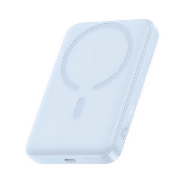 Baseus enerfill fm11 ultra-mini vésztöltő type-c aljzat, 10000mah, 22.5w, pd gyorstöltő, magsafe + type-c kábel, kék