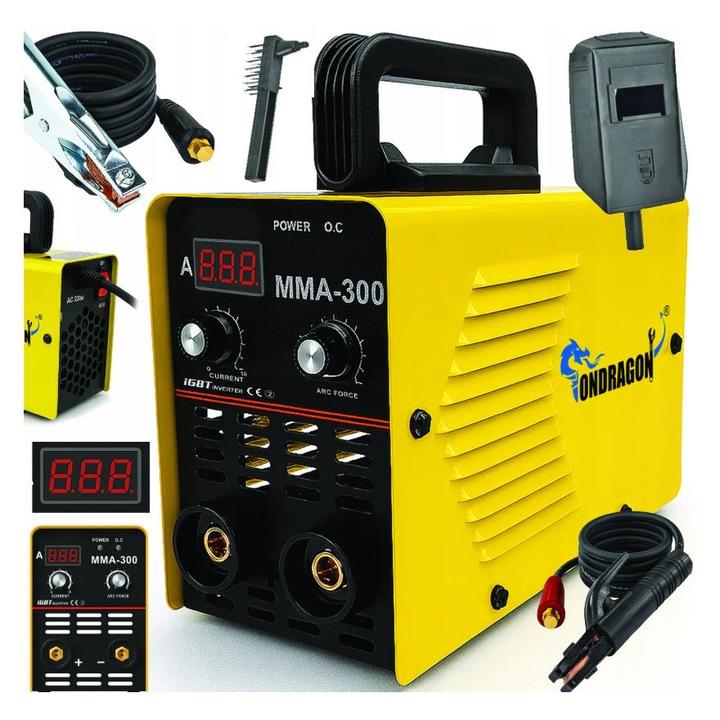 Инверторен заваръчен апарат Ondragon OD5013, 300A, VRD, 1, 0-3, 2mm, 3kg