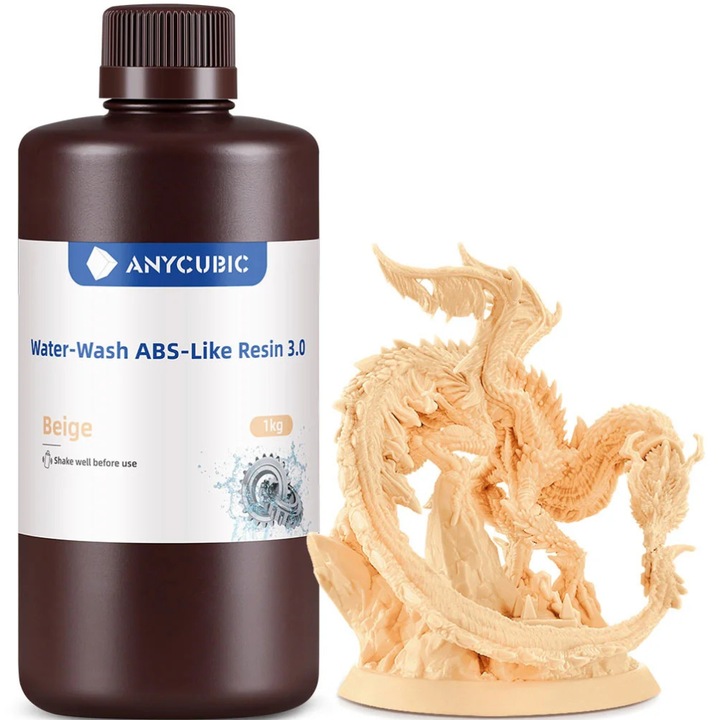 Rasina 3D, Anycubic Water-Washable ABS-Like 3.0, 1kg, Bézs, 3D nyomtatóhoz