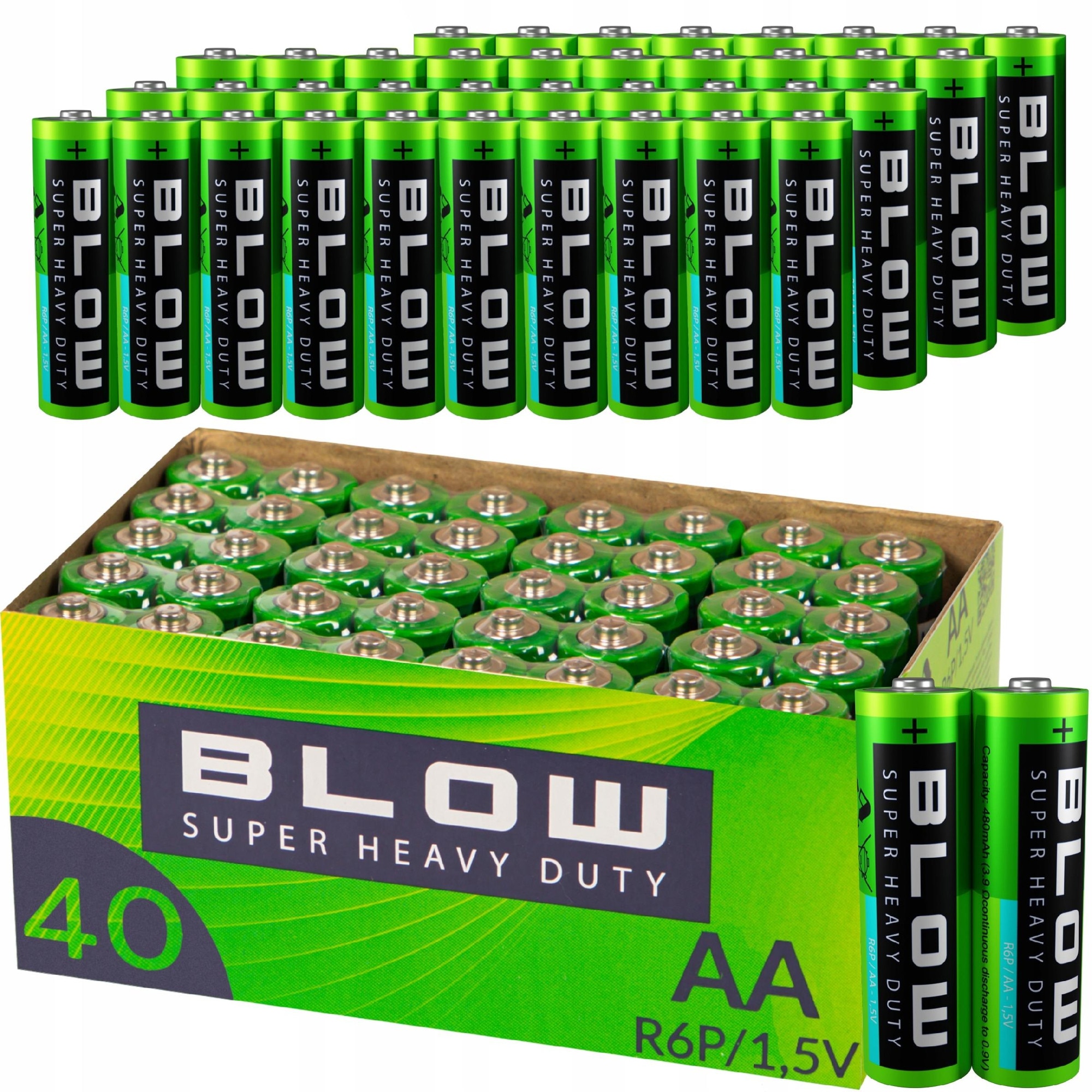 Set 480x Baterii AA R6 Blow SUPER HEAVY DUTY 1,5V - eMAG.ro
