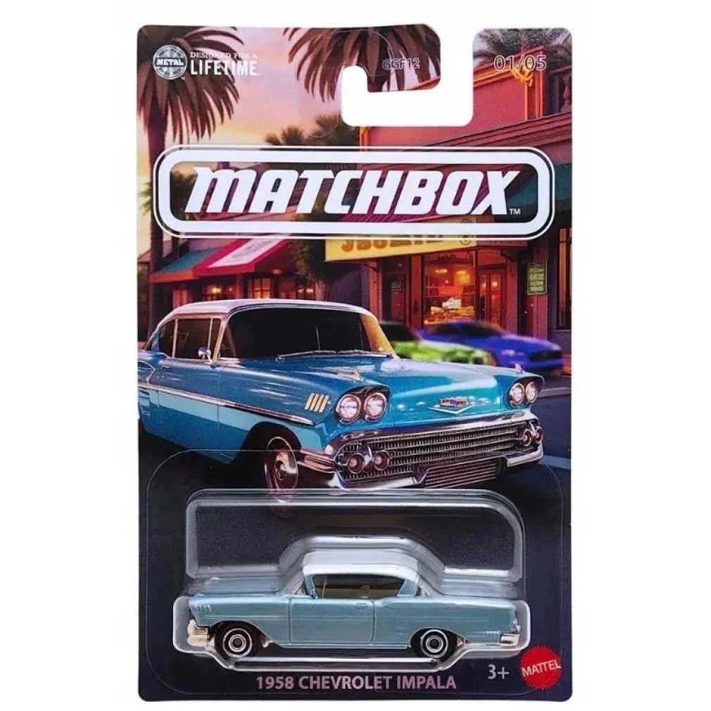 Masinuta Matchbox Chevrolet Impala 1958, metal si plastic