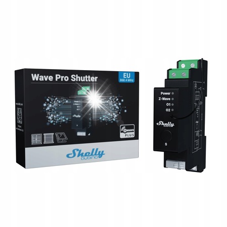 Shelly Qubino Wave Pro Shutter, releu 2 canale cu masurare a energiei ...