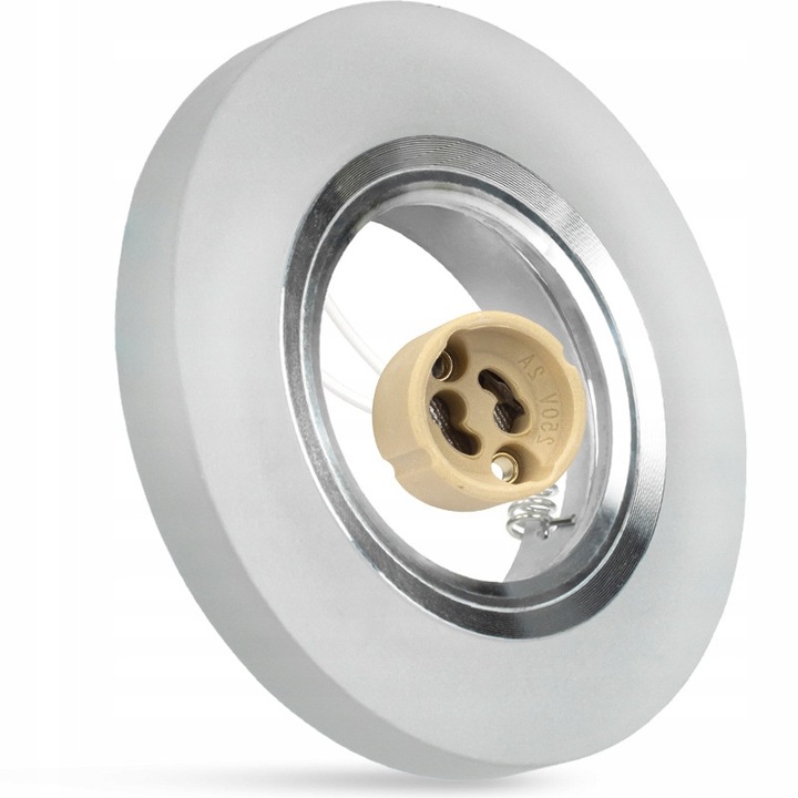 DecoRYA kerek matt üveg beépíthető LED spot, 50W, 90x90x18mm, GU10 foglalattal