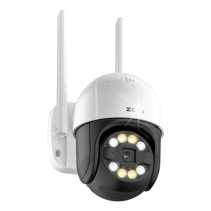 Камера за наблюдение ZOSI C289 IP WiFi 2K HD, Pan Tilt, IP66, с 32GB microSD карта