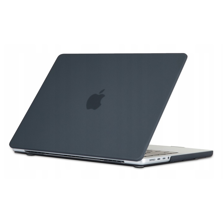 Tech Protect kemény tok MacBook Pro 14.2" A2442-hez, matt fekete, polikarbonát anyag, TPE