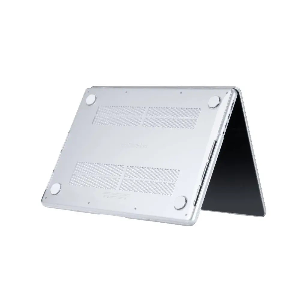 Etui laptop Tech-Protect SmartShell pentru MacBook Pro 14 2021-2022, Crystal Clear, set 1x etui