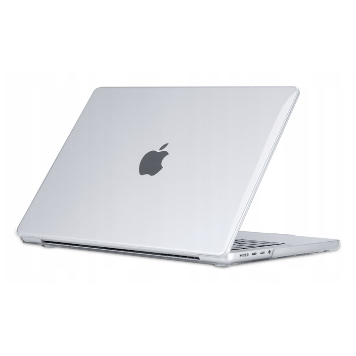 Etui laptop Tech-Protect SmartShell pentru MacBook Pro 14 2021-2022, Crystal Clear, set 1x etui