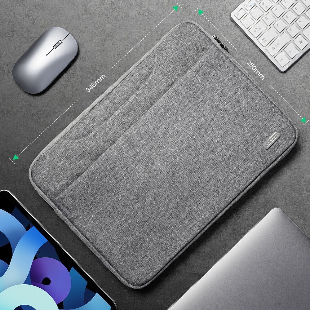 Ugreen, Geanta pentru laptop din poliester Oxford 900D, cu protectie 3-strat si spuma PE anti-soc, LP437, Gri, pana la 13,9''