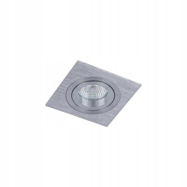 Spot Tavan Incastrat Mooty SN, Italux, argintiu satinat, dimensiuni 93x94x40 mm, soclu GU5.3