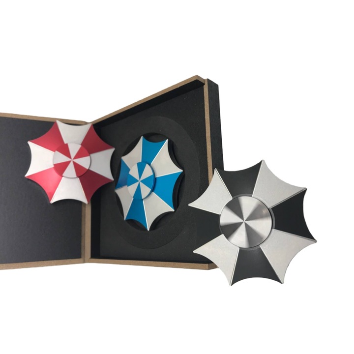 Spinner de degete metalic, beizhisi, design Umbrela de Flori, culoare aleatorie, 6 ani