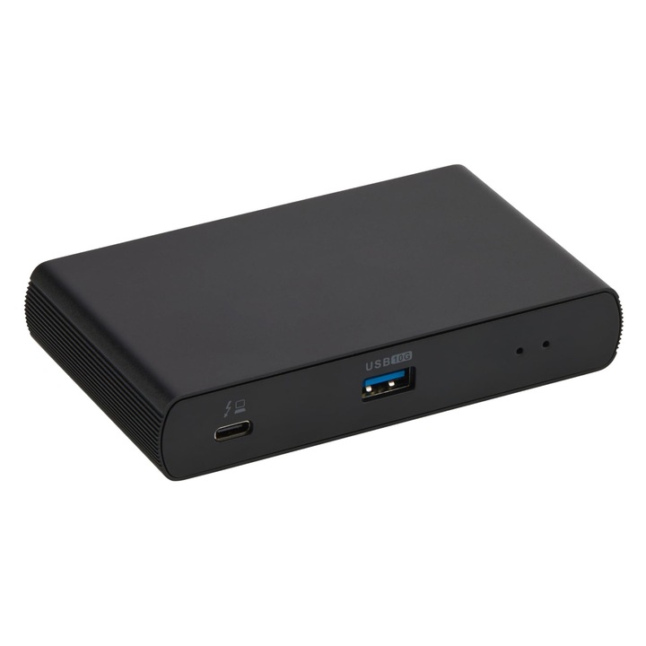 Stație de docking Amazon Basics, Thunderbolt 4, 3 x TBT4 Downstream, 1 x USB A 3.1, negru, 16x7x2cm