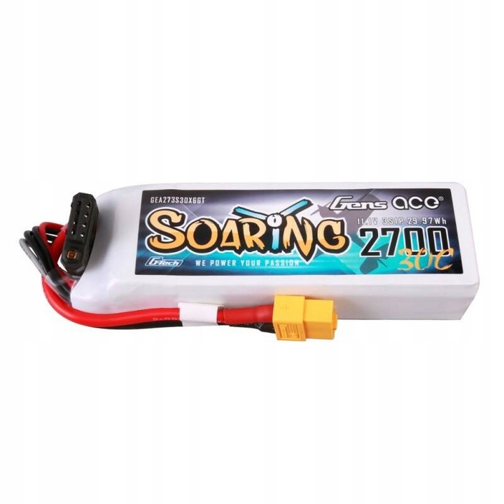 Акумулатор LiPo Gens ace 2700mAh 11.1V 30C XT60 103x33.5x25mm