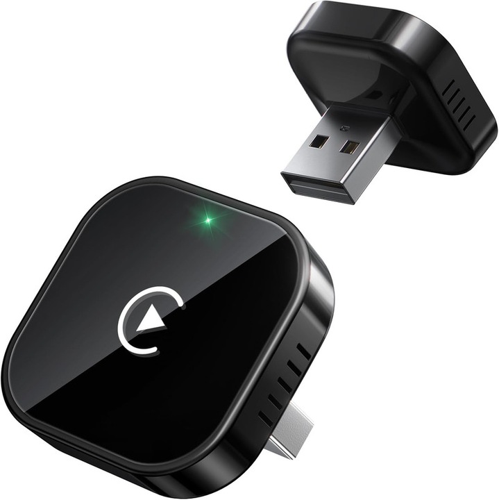 Адаптер, безжичен, CarPlay, за Apple iPhone и Android с малки размери, Plug and Play, бърза и стабилна връзка