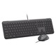 Комбинирана клавиатура Logitech Signature Slim Wired K620, USB, Мултимедийна, Графит