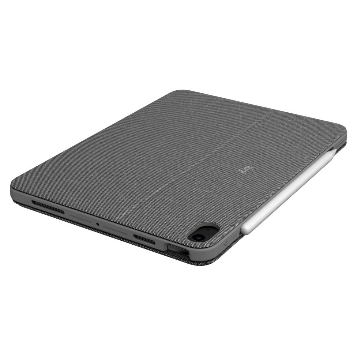 Husa tableta Logitech Combo Touch pentru iPad Air 11", gri Oxford
