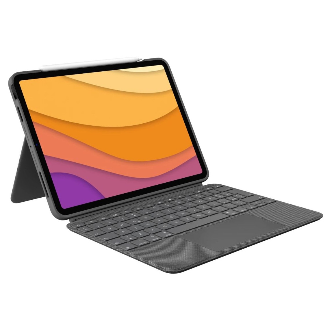 Husa tableta Logitech Combo Touch pentru iPad Air 11", gri Oxford
