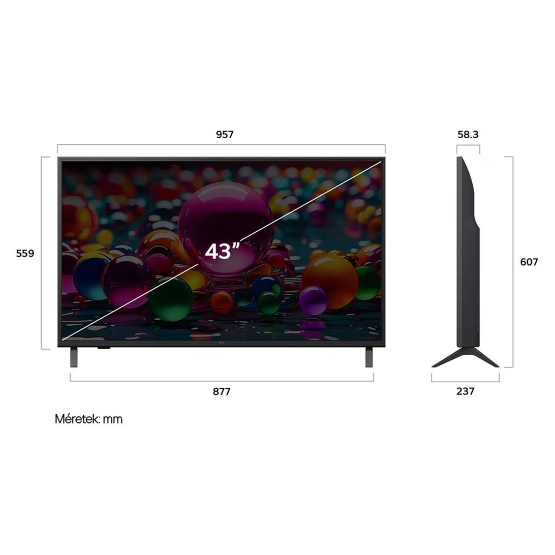Televizor LED Smart LG 43UA751C0LA, 43", 4K, 3840x2160, Wifi, webOS